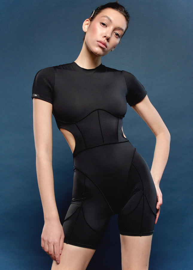 Комбінезон Ariel Short в Кольорі Black