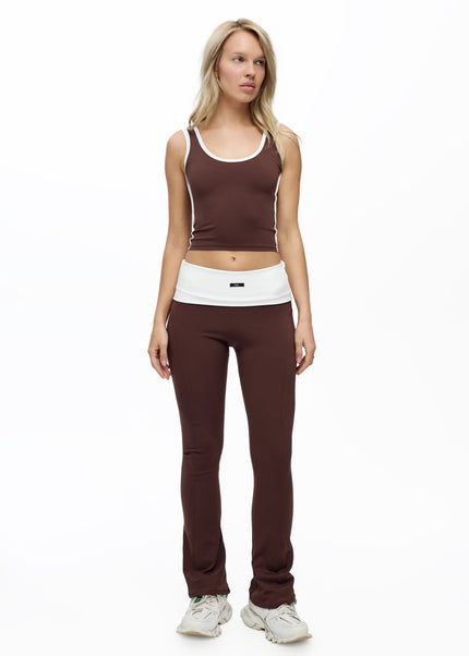 Gabi Set With Tank in Choco-White
