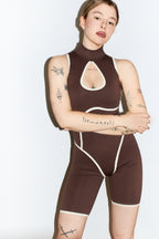 Noelle Jumpsuit in Choco