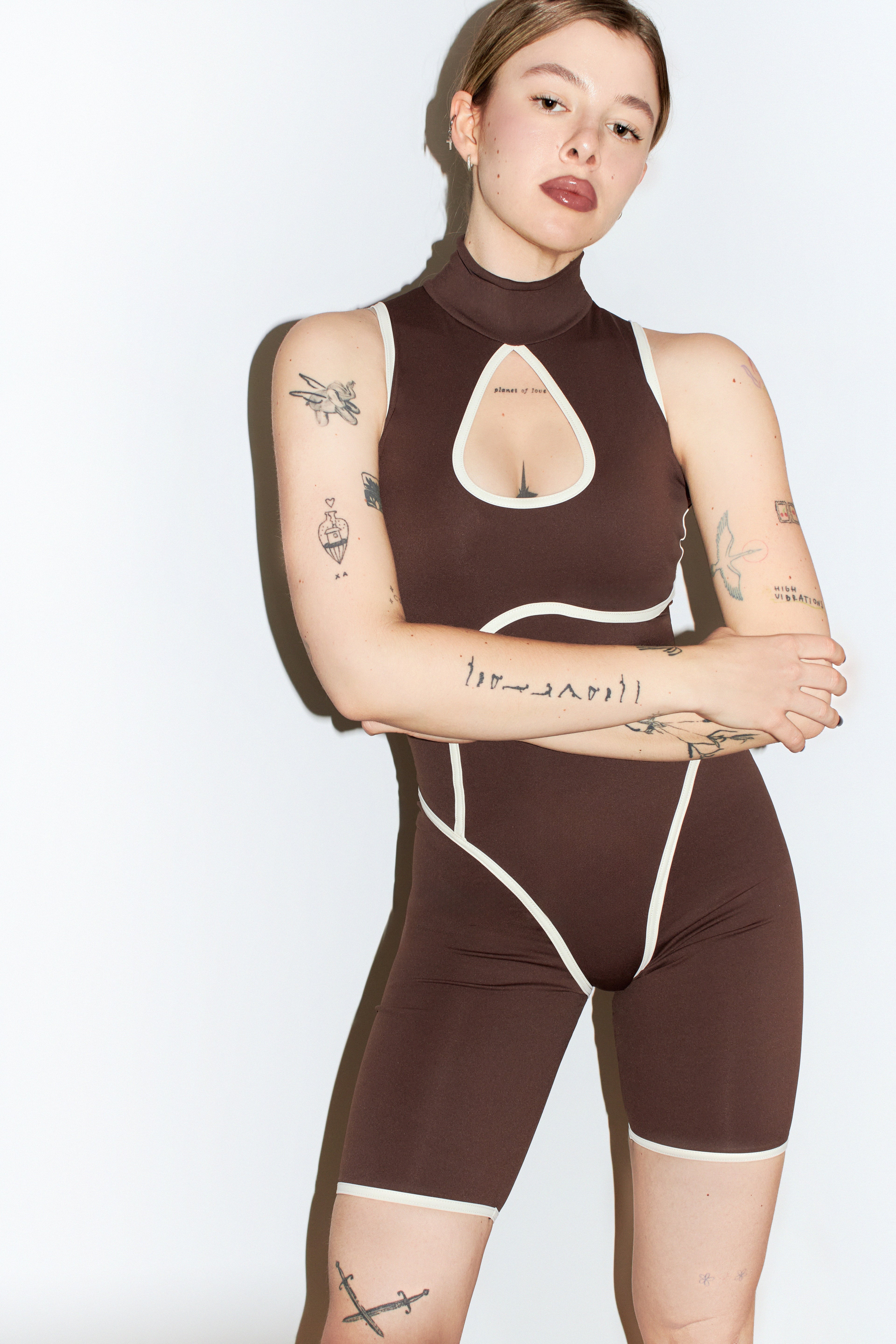 Noelle Jumpsuit in Choco
