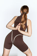 Noelle Jumpsuit in Choco